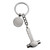 4.5" Hammer Shaped Nickel Plated Keychain - IMAGE 2