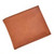 4.50" x 3.75" Caramel Brown Rectangular Leatherette Bill Fold Wallet - IMAGE 1