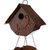 12.91" Modern Hanging Distressed Finish Wooden Birdhouse - IMAGE 2