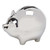 5" Metallic Silver Nickel-Plated Large Piggy Coin Bank - IMAGE 4