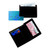 4" Black Rectangular Leather Expanding Card Case - IMAGE 1