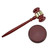 10" Wooden Gavel With 4" Round Wooden Striking Block - IMAGE 2