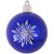 4ct Azure Blue and Silver Shatterproof Starbursts Shiny Christmas Ball Ornaments 3.25" (80mm) - IMAGE 1