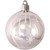 4ct Silver and White Shooting Stars Shatterproof Shiny Christmas Ball Ornaments 3.25" (80mm) - IMAGE 1
