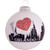 Porcelain White Orlando Skyline Christmas Ball Ornament 3.25" (80mm) - IMAGE 1