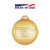 Matte Gold and White US Navy Logo and Hymn Glass Christmas Ball Ornament 3.25" (80mm) - IMAGE 2