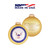 Matte Gold and White US Navy Logo and Hymn Glass Christmas Ball Ornament 3.25" (80mm) - IMAGE 3