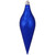 Royal Blue Shatterproof Christmas Long Drop Ornament 12.5" (320mm) - IMAGE 1