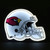 13.5" Red and Black NFL Arizona Cardinals LED Helmet Lamp - IMAGE 2
