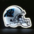 13.5" Black and Blue NFL Carolina Panthers LED Helmet Lamp - IMAGE 1