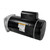 0.75 HP Black and Silver Threaded Shaft Full Rate Single Speed Pool Pump Motor, 1.65 SF - IMAGE 2