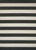 5.25' x 7.5' Black and Ivory Striped Rectangular Outdoor Area Throw Rug - IMAGE 1