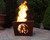 24" Brown Rustic Finish Wolf Square Outdoor Fire Basket - IMAGE 3