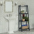 60" Gray Contemporary 4-Tier Ladder Leaning Multipurpose Shelf - IMAGE 2
