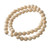 24.75" Tan Brown Natural Pine Sphere Beads Home Decor Accent - IMAGE 1