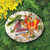 11" White and Orange Butterflies Outdoor Garden Stepping Stone - IMAGE 2