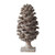 14" Gray and Brown Pine Cone Tabletop Decor - IMAGE 1