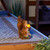 Squirrel Solar Lighted Outdoor Garden Statue - 7.25" - Brown and Beige - IMAGE 3