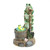 Solar-Powered Rotating Frog Garden Statue - 9.5" - Green and Brown - IMAGE 3