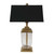 23.5" Black and Clear Contemporary Table Lamp - IMAGE 1