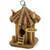 Log Cabin Finish "Bed and Breakfast" Outdoor Hanging Birdhouse - 9" - Brown - IMAGE 1