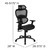 52.75" Black Ergonomic Mesh Office Chair with Synchro-Tilt