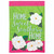 Embroidered Magnolias Home Sweet Southern Home Outdoor House Flag - 42" x 29" - IMAGE 1