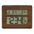 9.75" Brown and Black Atomic Digital Wall Clock - IMAGE 1