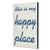 23.5" White and Blue This Is My Happy Place Wall Sign - IMAGE 2