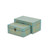 Set of 2 Blue and Gold Brushed Rectangular Treasure Boxes 10.25" - IMAGE 5