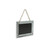 14.25" Galvanized Gray Rectangular Chalkboard with Hanging Rope - IMAGE 2