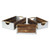 Set of 3 Brown Handmade Storage Crates with Cut Out Handle 13.5" - IMAGE 2