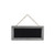 21.5" Black and Galvanized Gray Rectangular Chalkboard with Hanging Rope - IMAGE 1