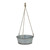 9.75" Gray Round Hanging Outdoor Planter Pot with Rope - IMAGE 3