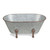 7.75" Silver and Brown Galvanized Bathtub Tabletop Decoration - IMAGE 3