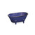 12" Navy Blue Handmade Metal Bathtub Tabletop Decoration - IMAGE 1