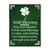 Green and White Irish Blessing St. Patrick’s Day Cotton Wall Art Decor 16" x 12" - IMAGE 1