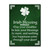 Green and White Irish Blessing St. Patrick’s Day Cotton Wall Art Decor 20" x 16" - IMAGE 1