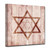 Brown and Beige Star of David I Square Wall Art Decor 12" x 12" - IMAGE 3