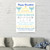 Shinning Happy Hanukkah Canvas Wall Art - 30" x 20" - IMAGE 1