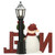 12" LED Lighted Snowman with Lamppost Christmas Tabletop Decoration - IMAGE 2
