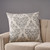 25" Gray Contemporary Square Throw Pillow Cover - IMAGE 4
