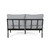 51.5" Black and Beige Outdoor Patio Loveseat and Coffee Table - IMAGE 3