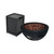 26.75" Gray Handcrafted Outdoor Patio Bowl Fire Pit with Tank Holder - IMAGE 1