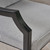 Set of 2 Black Contemporary Outdoor Furniture Patio Dining Chairs - Abalone Gray Cushions - IMAGE 4