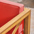 30.25" Red and Brown Classical Outdoor Patio Club Chair with Cross Back Frame - IMAGE 4