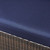 6-Piece Brown Wicker Finish Outdoor Furniture Patio Conversation Set - Navy Blue Cushions - IMAGE 3
