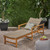 78.75" Brown and Gray Contemporary Outdoor Patio Chaise Lounge