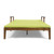 79.25" Green and Brown Outdoor Patio Double Chaise Lounge - IMAGE 1