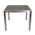 35" Silver and Gray Contemporary Square Outdoor Patio Dining Table - IMAGE 1